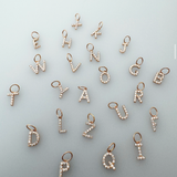 14k solid gold lab grown diamonds initials