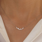 14K solid gold Lab grow diamond necklace test 2